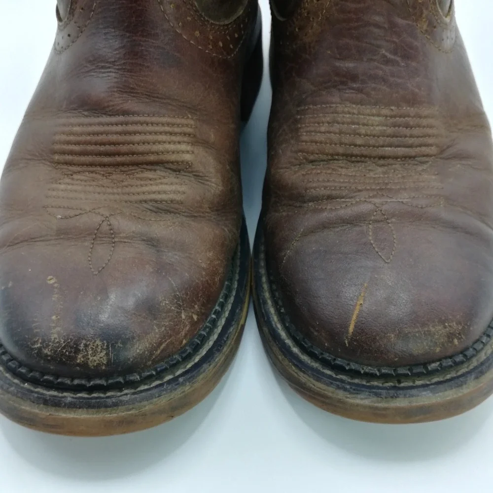 Justin Work Boot Mens Shoes Amarillo Chocolate WK4310 Leather Oil Resistant 10 D